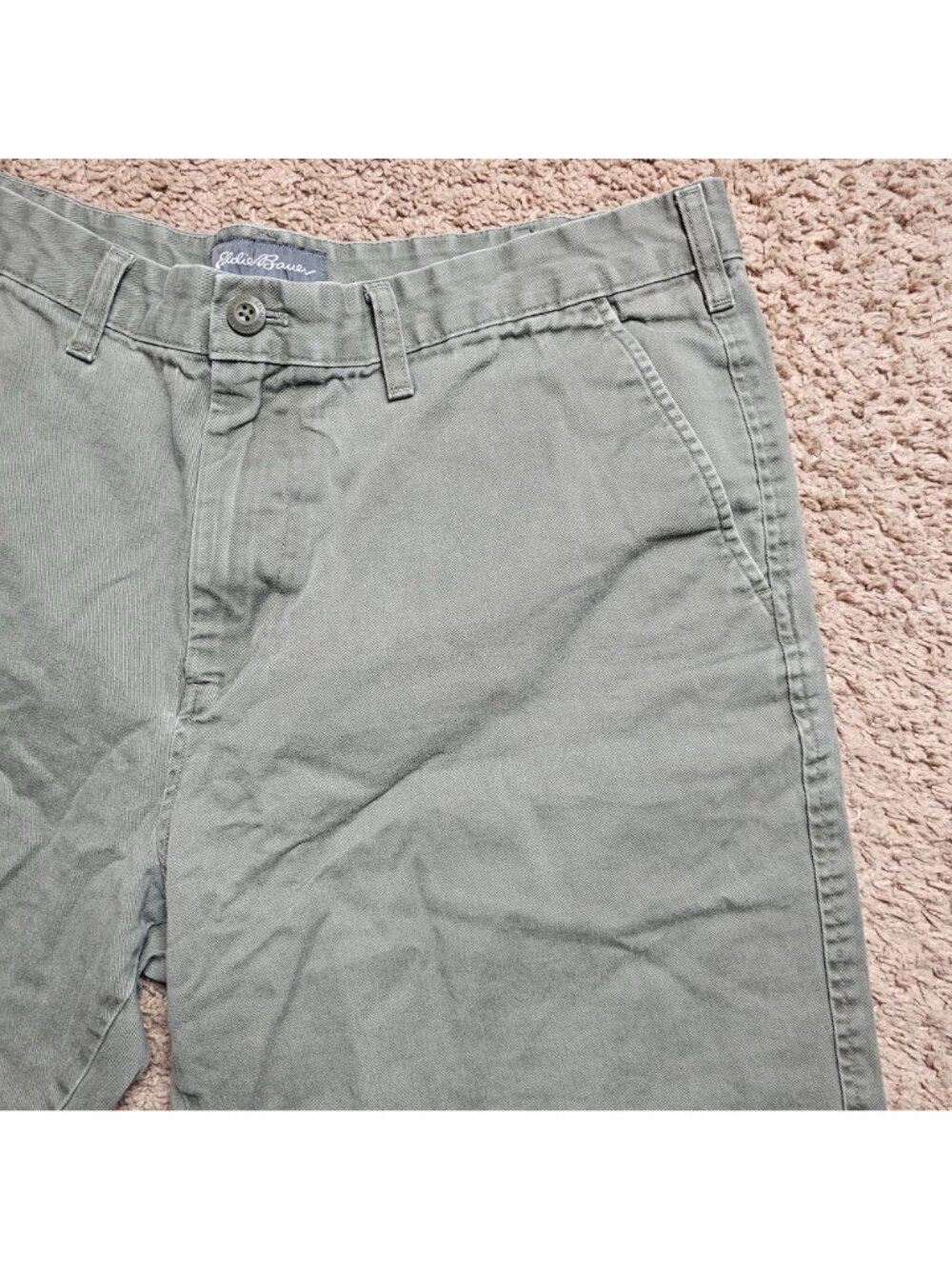 Eddie Bauer Shorts Mens 38 9" Inseam Flat Front Casual Cotton Hiking Outdoor - Picture 2 of 8